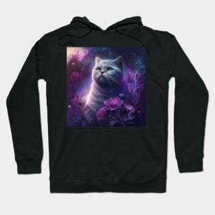 Purple Elegance British Shorthair Hoodie